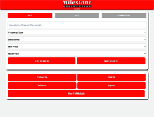Tablet Screenshot of milestoneresidential.com